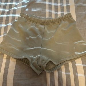 Aritzia comfy shorts, sage green, XS